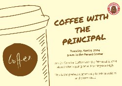 April coffee with principal
